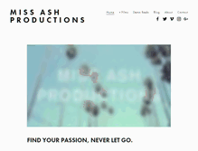 Tablet Screenshot of missashproductions.com